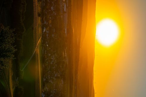 Sonnenuntergang vom Wißberg mit BLick auf Sprendlingen